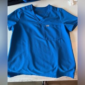 Figs scrubs S- Royal Blue Catarina One Pocket scrub top